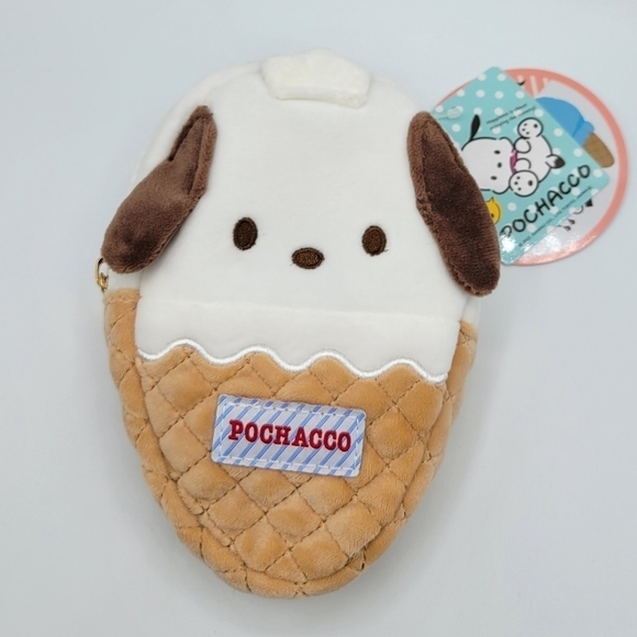Sanrio Pochacco Ice Cream Shaped Pouch Bag Charm - Picture 7 of 7